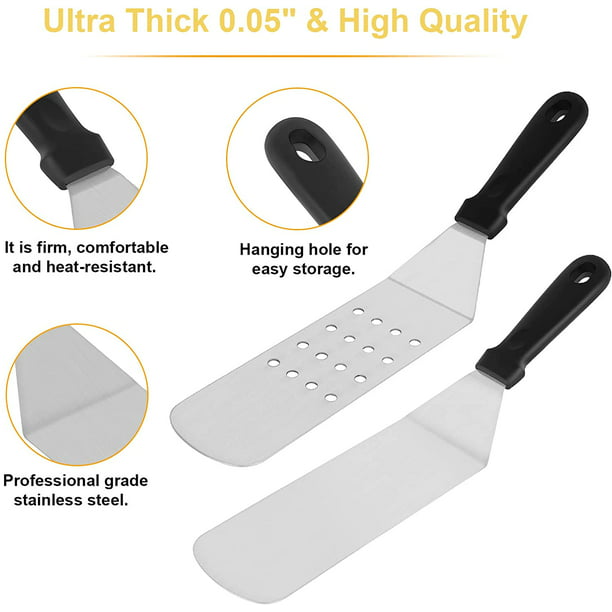 Swtroom Griddle Accessories Kit, 14Pcs BBQ Griddle Kit, Flat Top Grill Accessories for Outdoor Grill, Professional BBQ Grill Tools Set for Outdoor BBQ & Teppanyaki and Camping