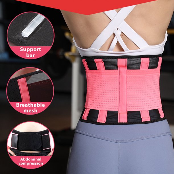 Waist Trimmer for Women Men Sweat Band Waist Trainer Belt, for Fitness Weight Loss and Back Support