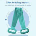 Silicone Bath Body Brush, Exfoliating Lengthen Silicone Body Back Scrubber, Easy to Clean, Lathers Well, Eco Friendly, Long Lasting, Comfortable Massage for Shower