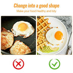 Stainless Steel Egg Rings, Round Breakfast Household Mold Tool Cooking, Non Stick Circle Shaper Egg Rings For Frying Meat Pie, Sandwiches, Egg Maker Molds Set (2 Pack)