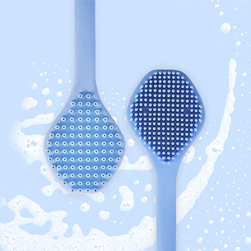 Silicone Body Scrubber, Long Handle Back Scrubber for Shower, Silicone Body Brush，Shower Scrubber For Body, Shower Srush Back Brush Body Exfoliator