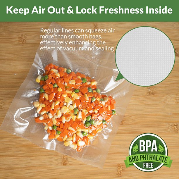 universal vacuum sealing bag, 2 bags, 8.6 inches x 50 inches, 11 inches x 50 feet, BPA free, very suitable for storage