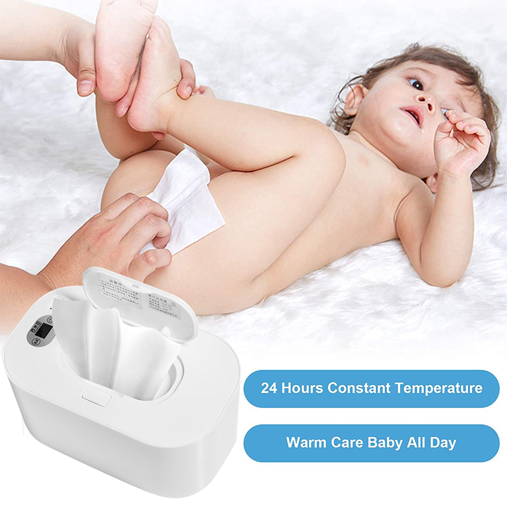 SWTROOM Baby Wipe Warmer Diaper Warmer Large Capacity Top Heating Portable Wipe Warmer Dispenser Holder - Infant, Newborn, Baby
