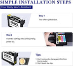 MOOHO Remanufactured Ink Cartridge Replacement for 288 288XL T288 T288XL High Yield to use with XP-440 XP-446 XP-340 XP-330 XP-430 XP-434 XP-240 Printers (2 Black, 1 Cyan, 1 Magenta, 1 Yellow, 5 Pack)