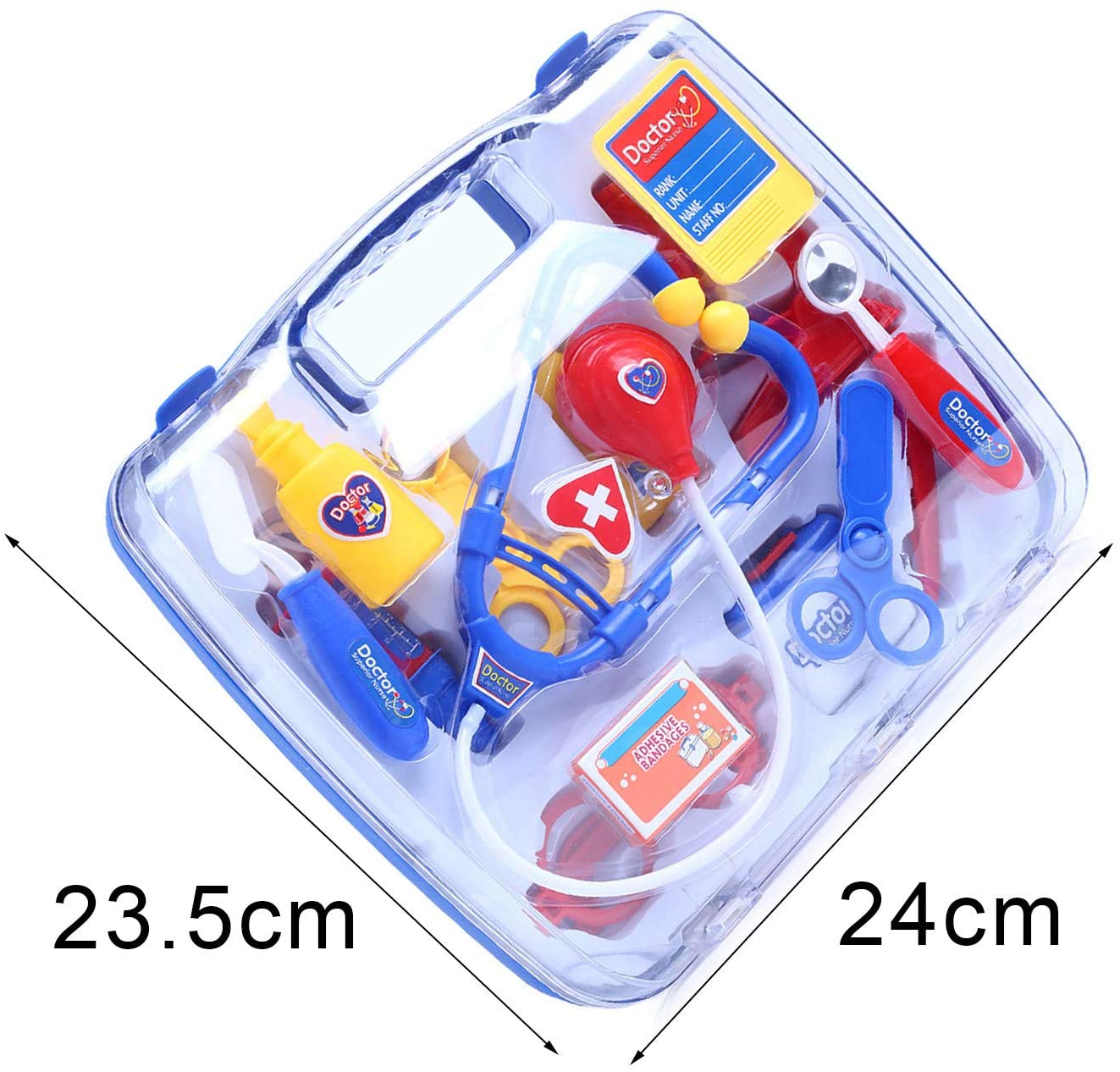 Pretend & Play Doctor Set Blue - 15 Pieces, Ages 3+ Doctor Kit for Kids, Toddler Doctor Kit, Toy Medical Kit, Toddler Social Emotional Learning Toys