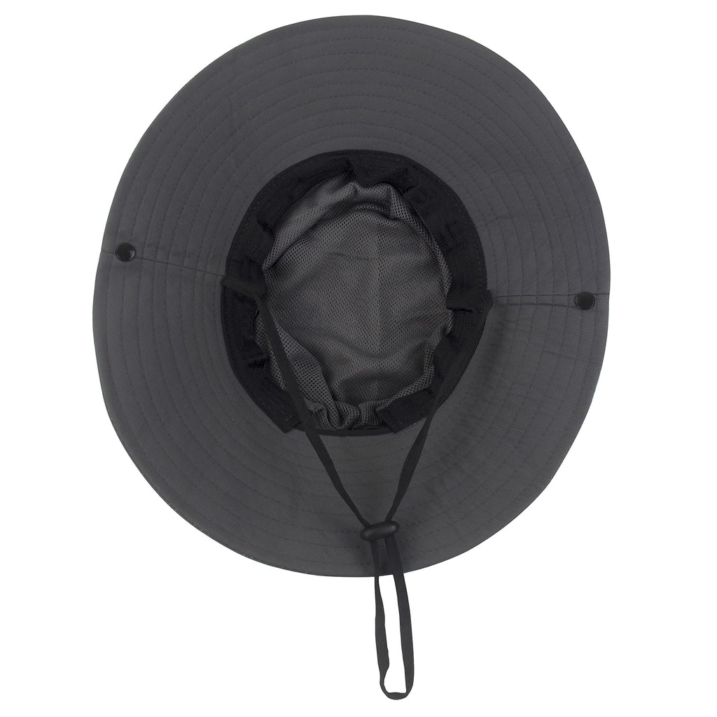 Women's Ponytail Sun Hat Protection Foldable Mesh Wide Brim Beach Adjustable Fishing Hat, Grey