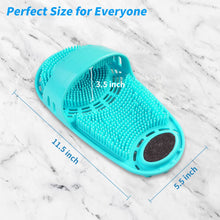 Load image into Gallery viewer, Silicone Shower Foot Scrubber Personal Foot Massage and Cleaning with Soft Silicone Bristles and Non-Slip Suction Cups, Foot Scrubbers for Use in Shower Men and Women
