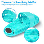 Silicone Shower Foot Scrubber Personal Foot Massage and Cleaning with Soft Silicone Bristles and Non-Slip Suction Cups, Foot Scrubbers for Use in Shower Men and Women