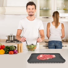 Load image into Gallery viewer, Defrosting Tray for Thawing Tray Frozen Meat Rapid Fast Defrosting of Frozen Foods Premium Quality Defrosting Plate
