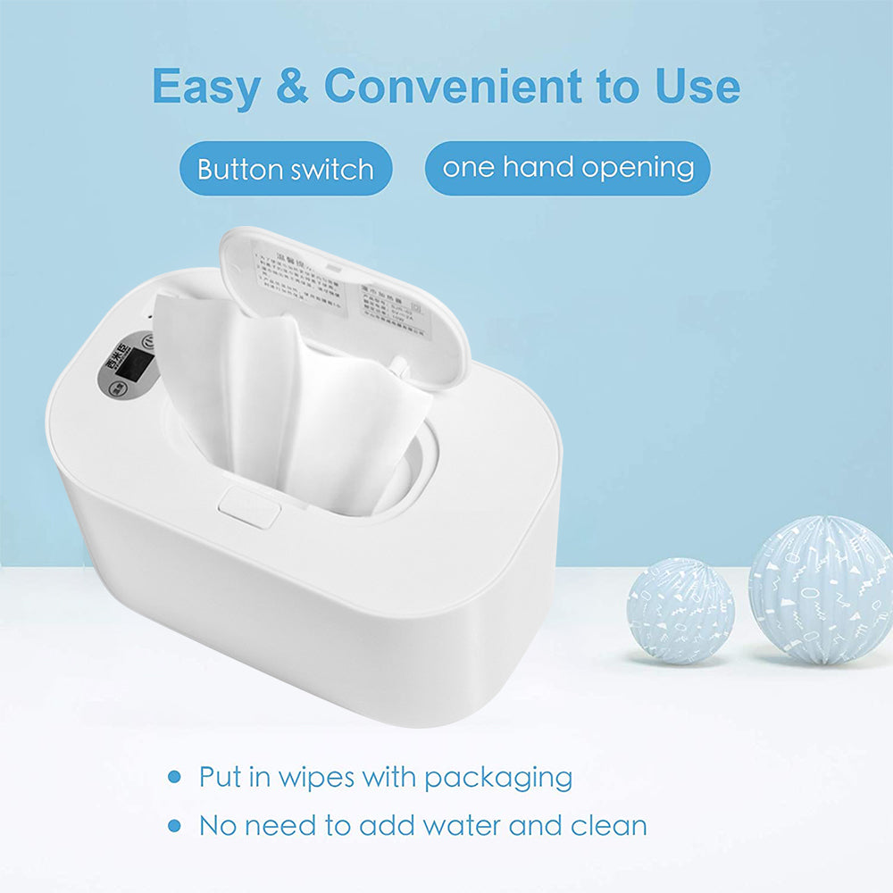 SWTROOM Baby Wipe Warmer Diaper Warmer Large Capacity Top Heating Portable Wipe Warmer Dispenser Holder - Infant, Newborn, Baby