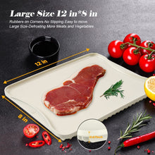 Load image into Gallery viewer, Aluminum Alloy Defrosting Tray for Thawing Frozen Meat Rapid Thawing Plate Fast Thawing Tray Defrost Plate Board
