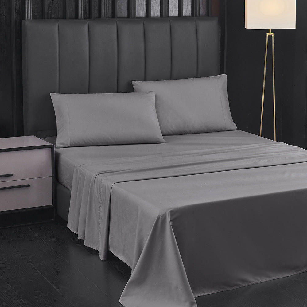 Swtroom Bedding Queen Bed Sheets Set - 4 Piece Bedding - Brushed Microfiber - Shrinkage and Fade Resistant - Easy Care (Queen, Grey)