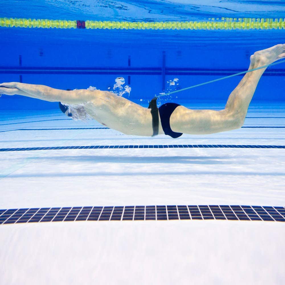 Swimming Belt Training Tether Swim Stationary Resistance Bungee Cords for Adults Kids
