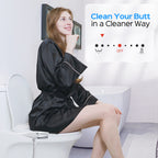 Bidet Toilet Seat Attachment, Non-Electric Self Cleaning Bidet with Posterior & Feminine Wash, Bidet for Toilet with Adjustable Water Pressure and Brass Inlet