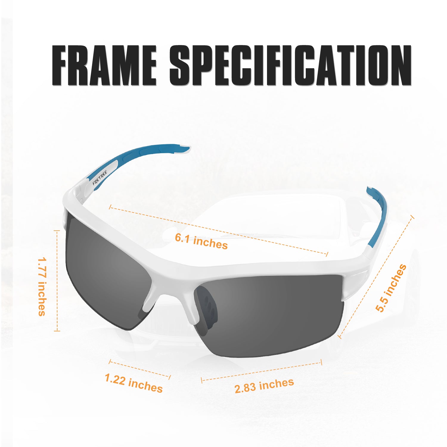 Polarized Sports Sunglasses for Men Women Driving Unbreakable Shades