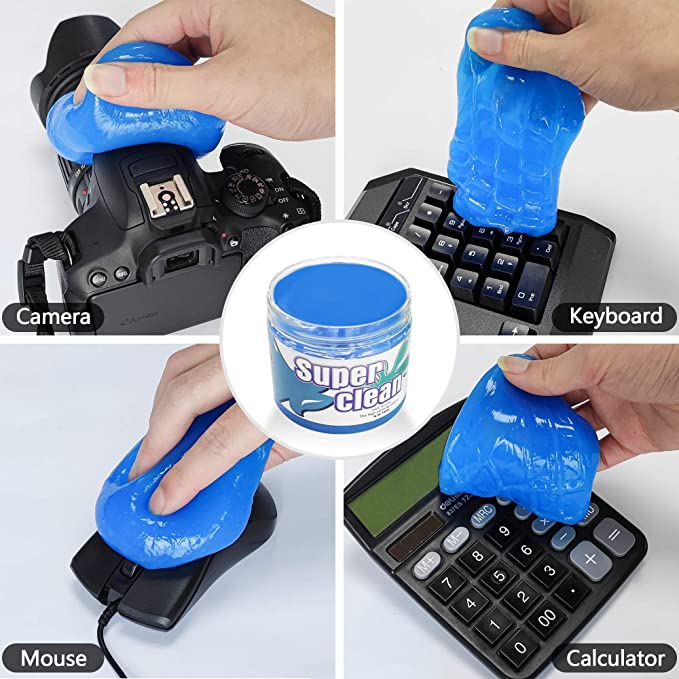 Car Cleaning Gel, Car Crevice Cleaner,Universal Auto Dust Keyboard Cleaner Automotive Interior Cleaning Sticky Mud Detail Tools for Laptop, Car Vent, Office Home