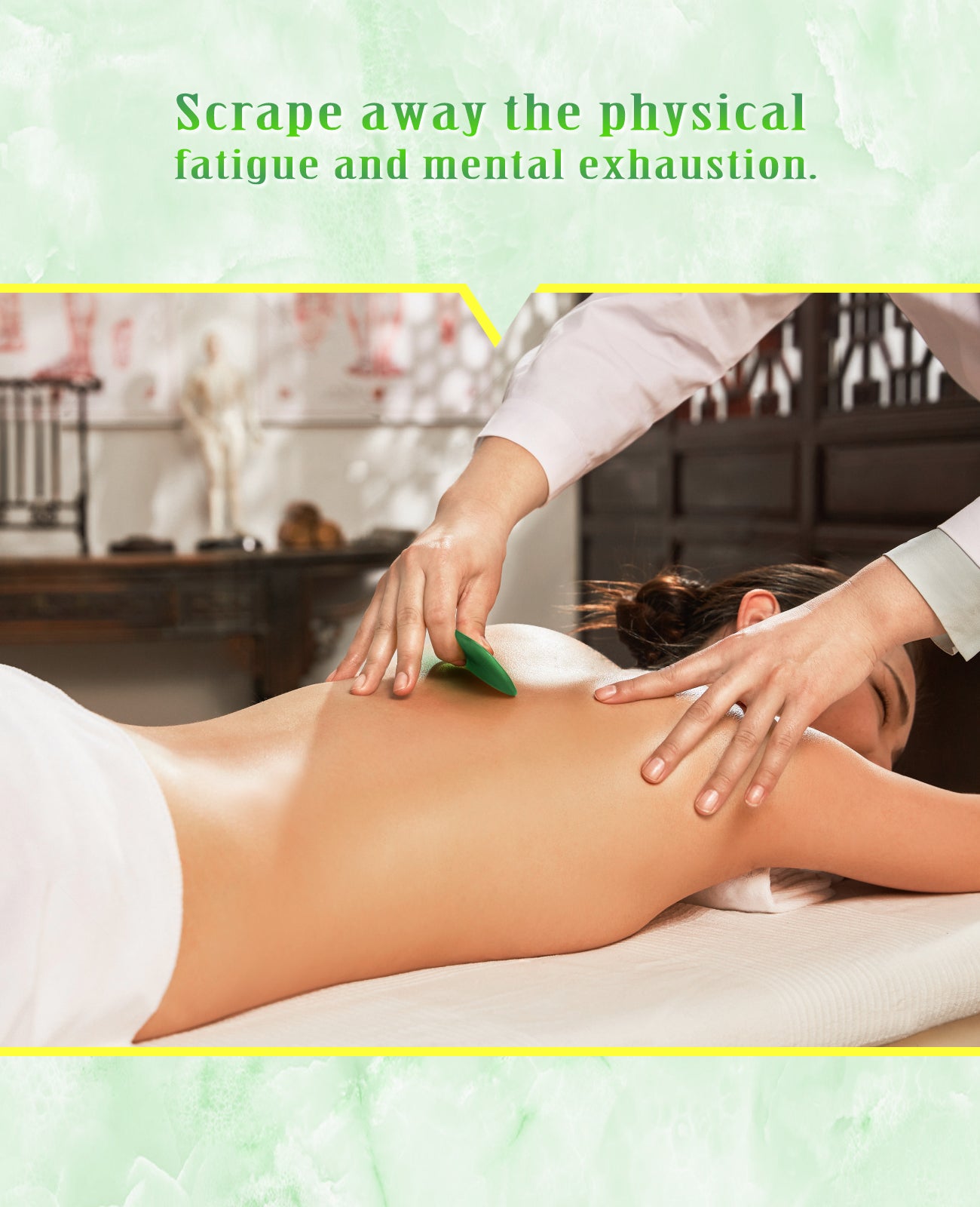 Gua Sha Facial Tool, LAMIBABY Gua Sha Scraping Massage Tool for Facial Body Skin, 100% Natural Jade Stone Guasha Board with Heart Shape for SPA Acupuncture Therapy Trigger Point Treatment, Ideal Gift