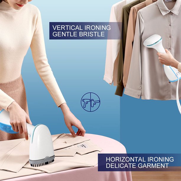 Handheld Garment Steamer Portable Fabric Steamer 280ml Big Removable Water Tank Vertical Fast Heat-up Horizontal Steam Dual-Use Clothes Fabric Wrinkles Steamer for Travel Home Christmas Decor
