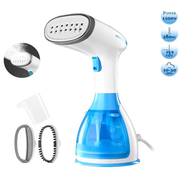 Handheld Garment Steamer Portable Fabric Steamer 280ml Big Removable Water Tank Vertical Fast Heat-up Horizontal Steam Dual-Use Clothes Fabric Wrinkles Steamer for Travel Home Christmas Decor