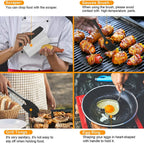 Swtroom Griddle Accessories Kit, 14Pcs BBQ Griddle Kit, Flat Top Grill Accessories for Outdoor Grill, Professional BBQ Grill Tools Set for Outdoor BBQ & Teppanyaki and Camping