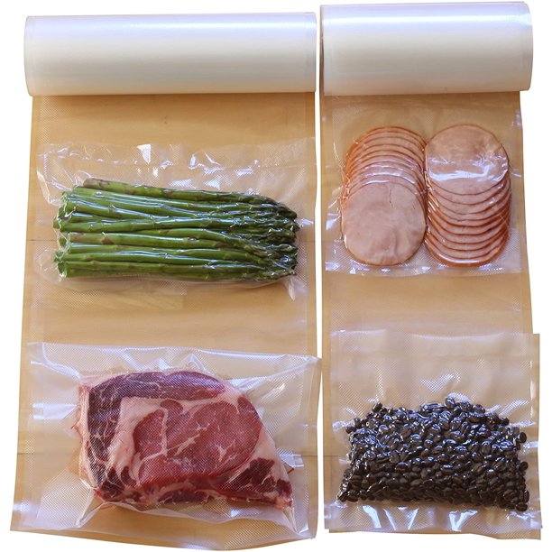 universal vacuum sealing bag, 2 bags, 8.6 inches x 50 inches, 11 inches x 50 feet, BPA free, very suitable for storage