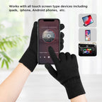 3 Pcs Knit Beanie Hat Scarf and Glove Set for Men and Women, Winter Caps Neck Warmer with Touchscreen Gloves