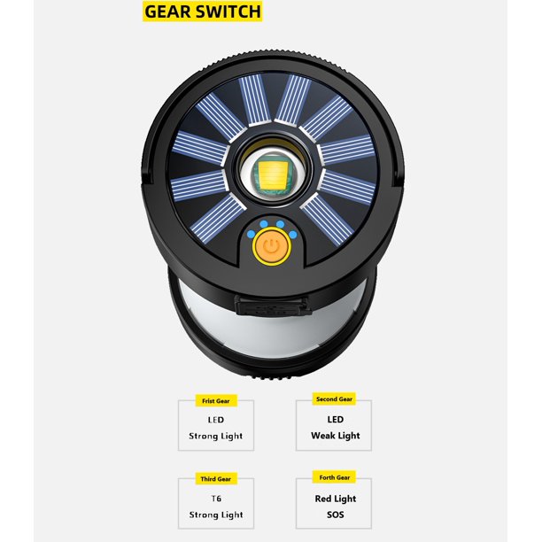 LED Camping Lantern 4 Lighting Modes for All Use with Rechargable Battery, Voltage 5v Portable Camping Lantern