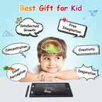LCD Writing Tablet SWTROOM Doodle Board 8.5 in Colorful Drawing Pad for 3 4 5 6 7 Year Old Girls Boys Black